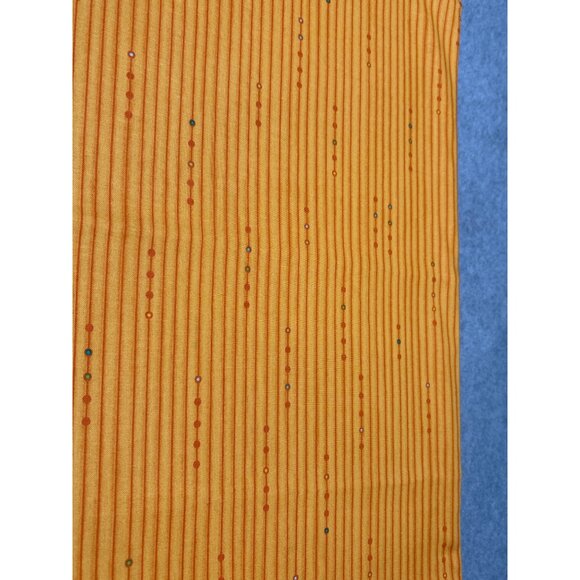 Orange Striped Fabric by Nancy Halvorsen for Benartex 1/2 yard x 44" - Picture 1 of 7